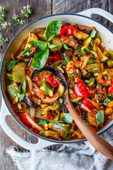 Learn how to make my chef's perfected recipe for traditional Ratatouille the way they do in Provence with clean flavors and succulent summer vegetables.